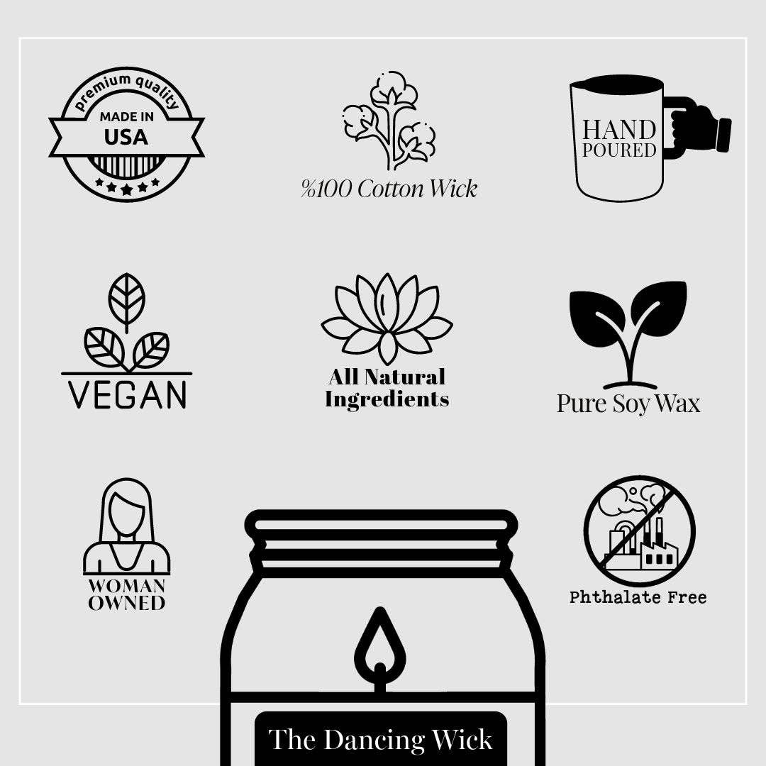 THE DANCING WICK CANDLES - No Words Just Hugs Candle / Warm Wish Scent / Sympathy Gift