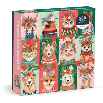 Chronicle Books - Furry And Bright 500 Piece Puzzle