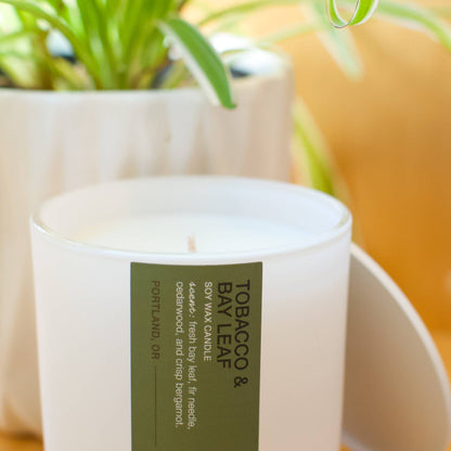 Mad Sass Soap Co - Tobacco & Bay Leaf - Candle