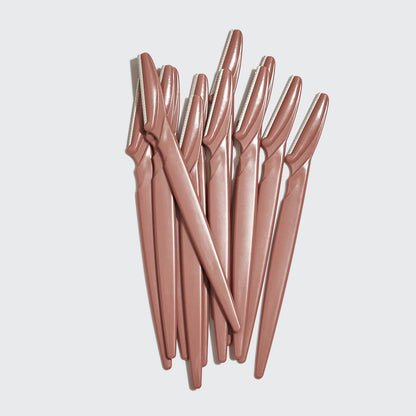 KITSCH - Recycled Plastic Dermaplaners 12pc Set - Terracotta