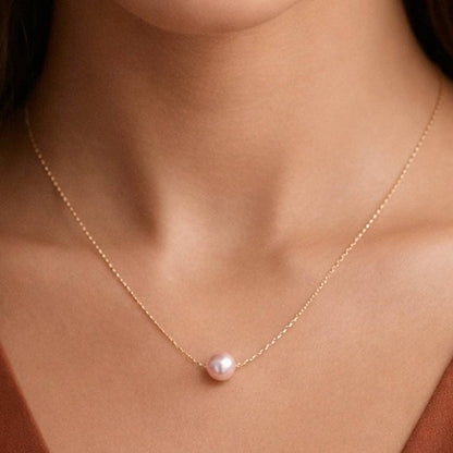 MA216 Mia Accessories - 18K Gold Plated Waterproof Stainless Steel Freshwater Pearl Necklace - 7136 7137