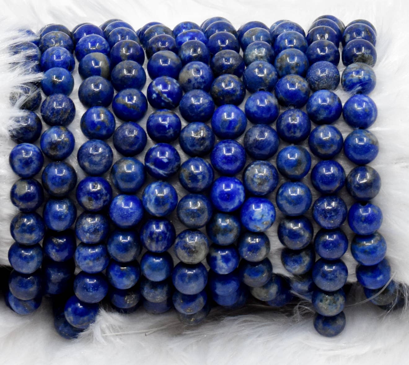Soothing Crystals - Lapis Lazuli Round Beads, 6, 8, 10, 12 mm Mala For Beads
