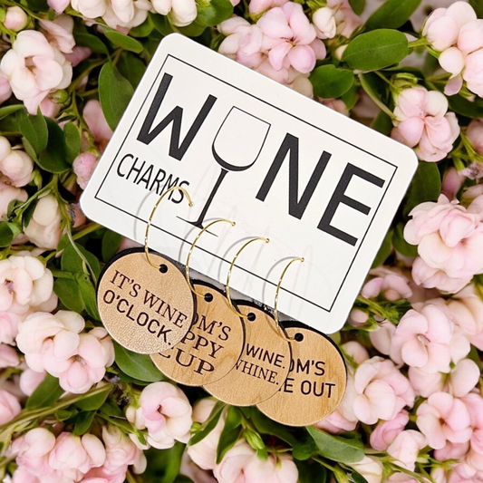 Lou Golden Designs - Mom Wine Charms