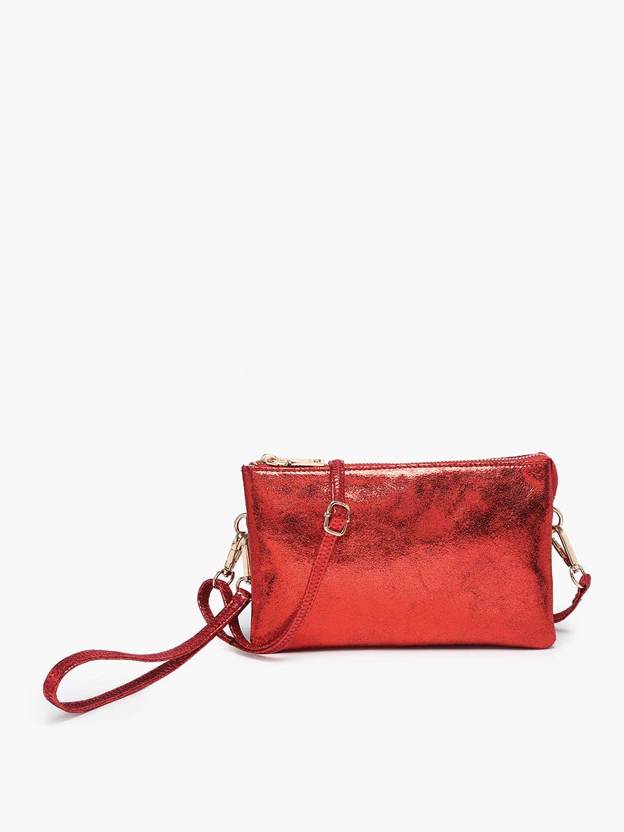Jen & Co. - Riley Monogrammable 3 Compartment Crossbody/Wristlet | M013