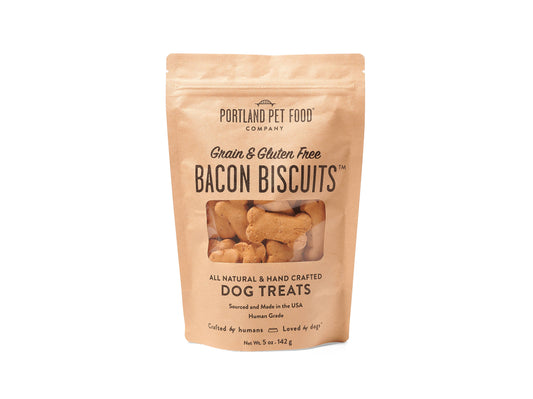 Portland Pet Food Company - Grain and Gluten Free Bacon Dog Biscuits