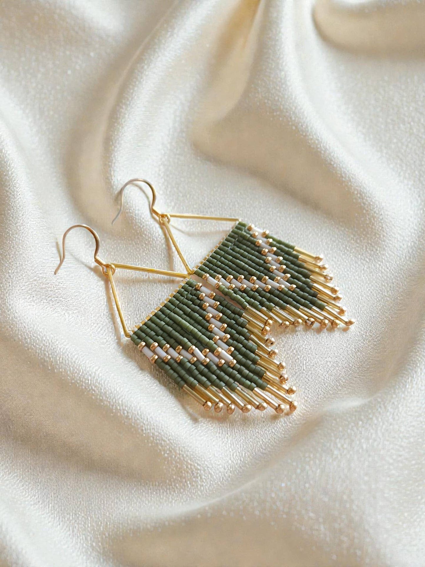 Mountain Sun Creations - Millie - Triangle Fringe Earrings