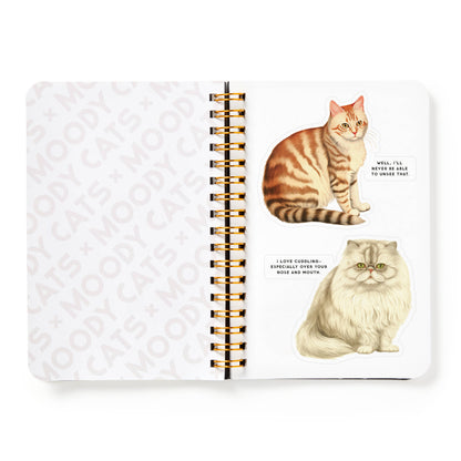 Chronicle Books - Brass Monkey Moody Cats Sticker Book