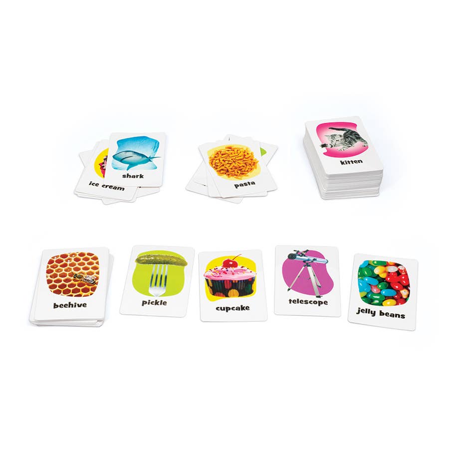 Outset Games and Cobble Hill Puzzles - Pickles to Penguins: Quick Thinking, Picture Linking Mayhem!