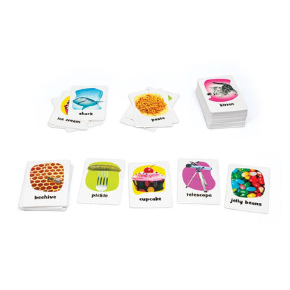 Outset Games and Cobble Hill Puzzles - Pickles to Penguins: Quick Thinking, Picture Linking Mayhem!
