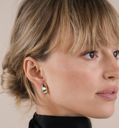 JaxKelly - Bold Drop - Gold Earrings