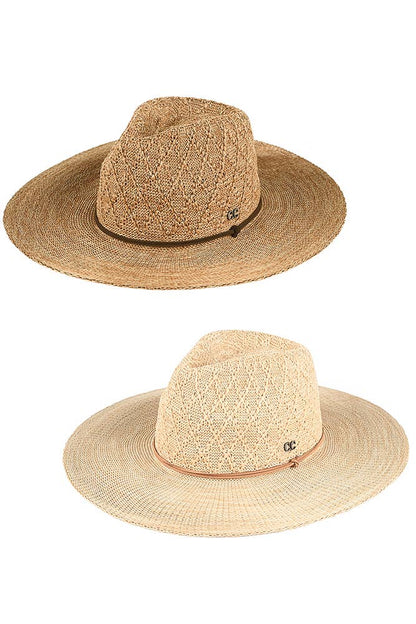 Hana - C.C Packable Pattern Panama Hat