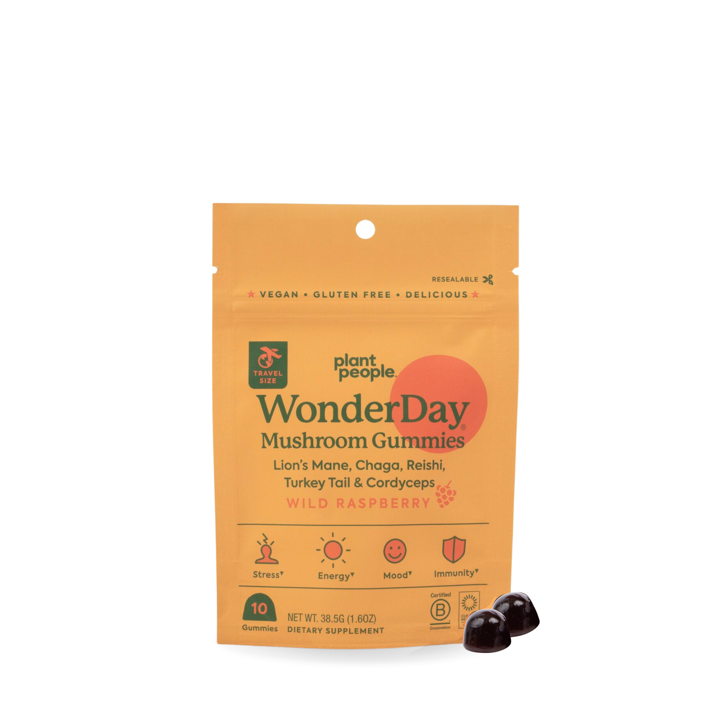 Plant People - Grab-n-Go Size: WonderDay Mushroom Gummies