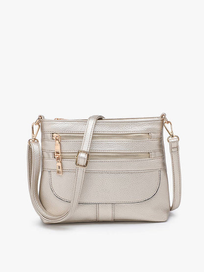 Jen & Co. - Octavia Crossbody w/ Multi-Zip Compartments | M2870