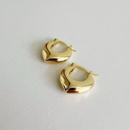 True by Kristy Jewelry - Heartthrob Hoops Earrings Gold Filled