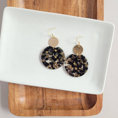 Spiffy & Splendid - Zoey Earrings - Black & Bronze // Jewelry, Gifts