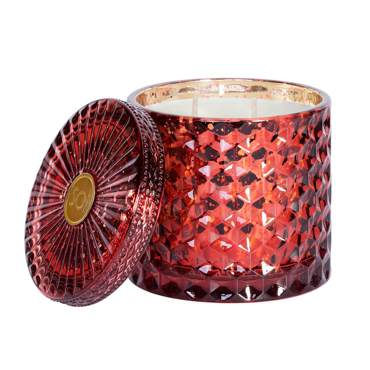 SOI104 The SOi Company - Holiday Spice 15oz Shimmer Candle 2 wick