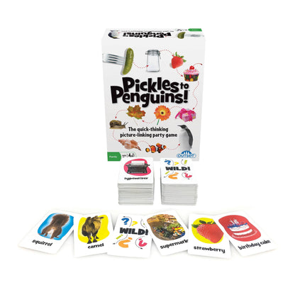 Outset Games and Cobble Hill Puzzles - Pickles to Penguins: Quick Thinking, Picture Linking Mayhem!