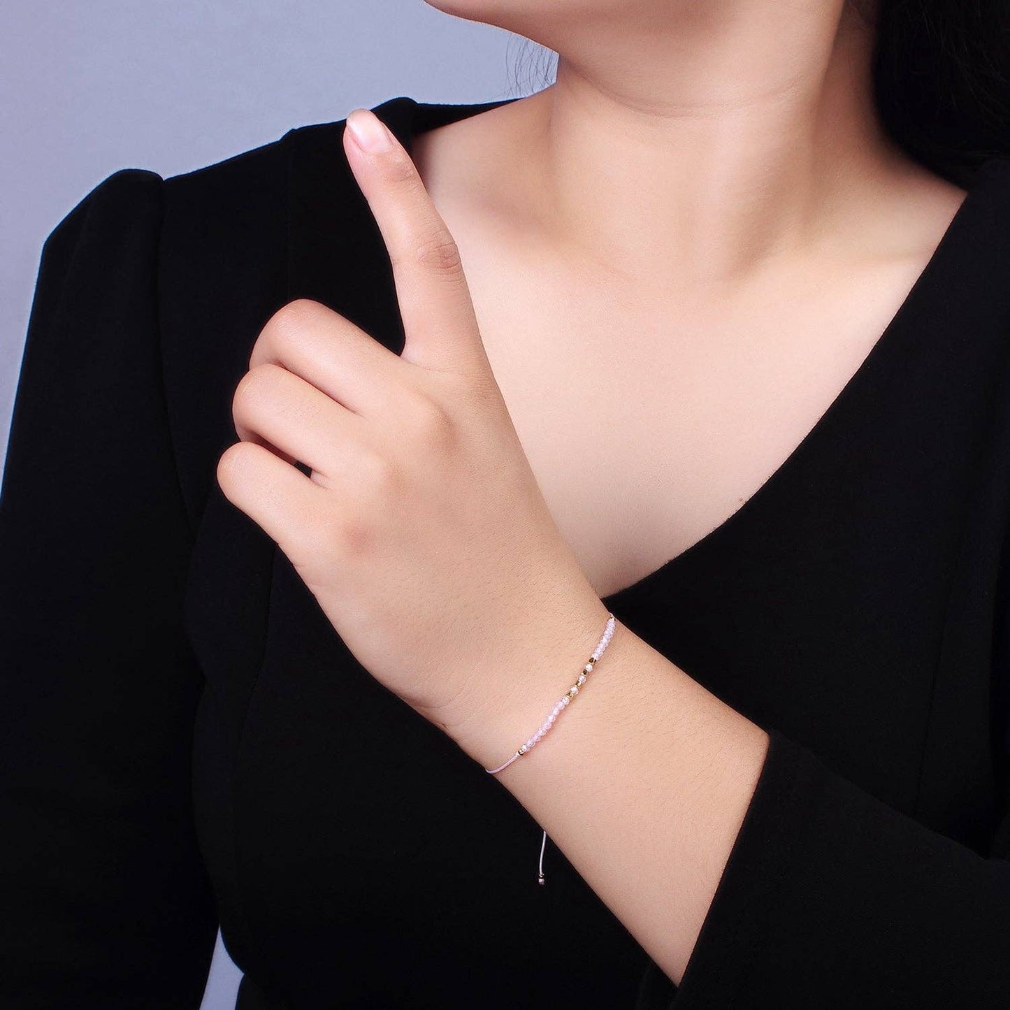 Aim Eternal - Pink Friendship Bracelet Rope Cord Adjustable Bracelet