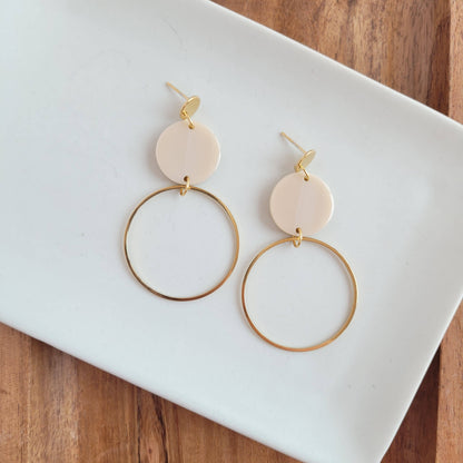 Spiffy & Splendid - Sadie Earrings - Linen //  Jewelry, Gifts