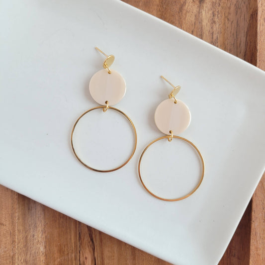 Spiffy & Splendid - Sadie Earrings - Linen //  Jewelry, Gifts