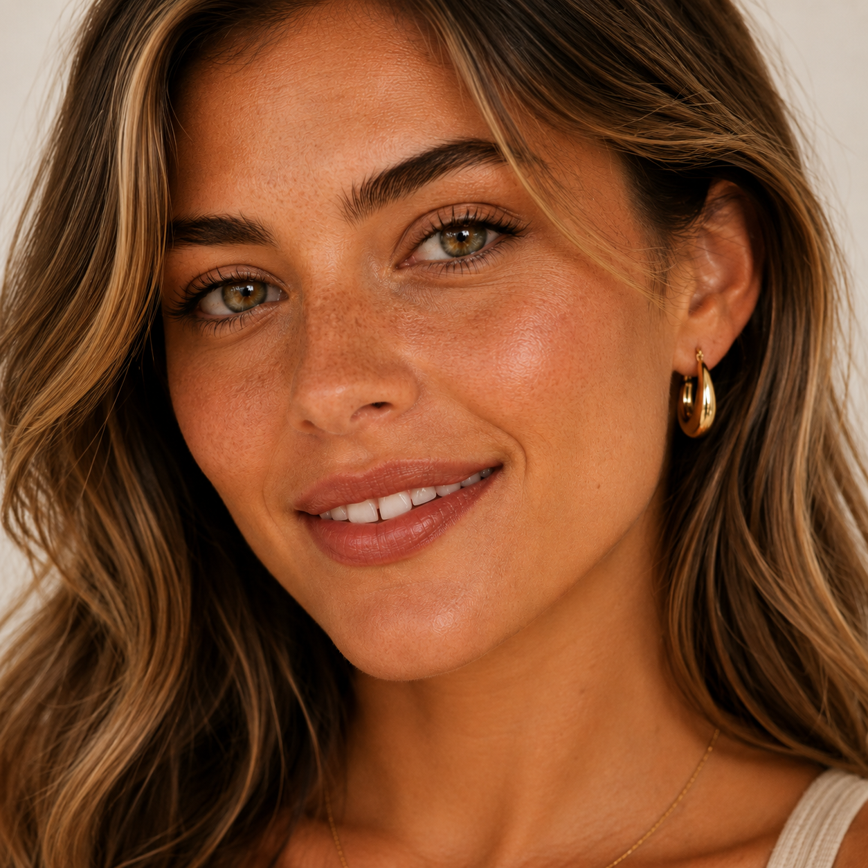 JaxKelly - Gold Hoop - Sculptural Wide - Earrings