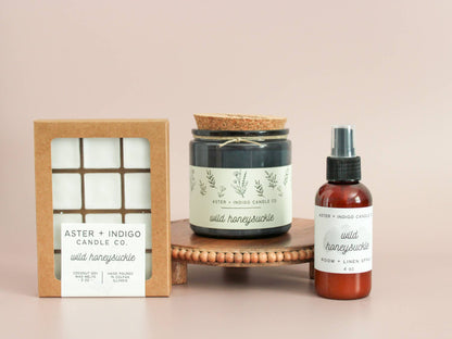 Aster + Indigo Candle Co. - Wild Honeysuckle | Spring Summer Candle