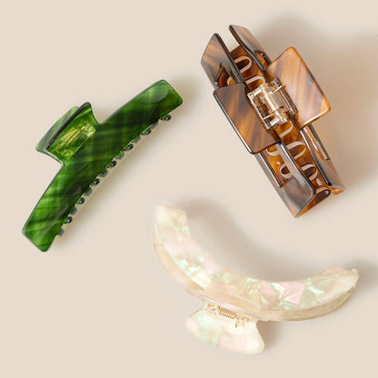 Anarchy Street - Long Three Piece Assorted Hair Claw Set