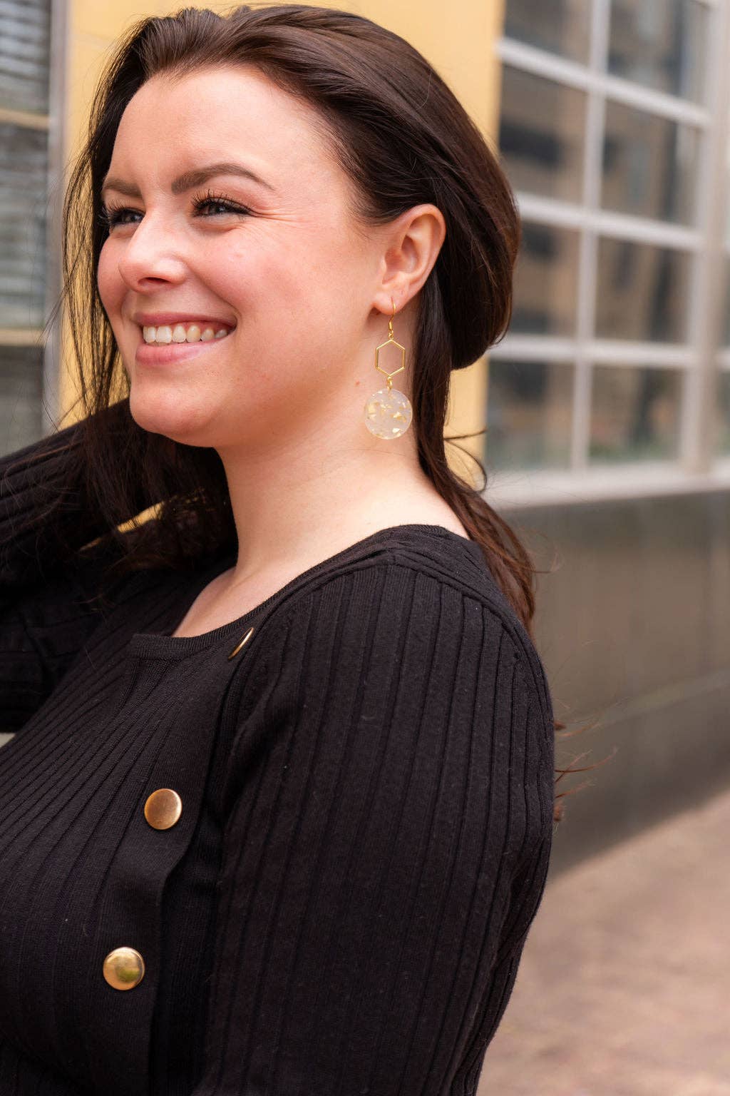 Spiffy & Splendid - Layla Earrings - Gold Flake // Gift