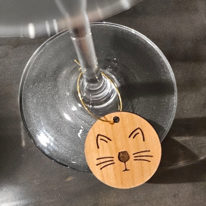 Lou Golden Designs - Cat Wine Charms