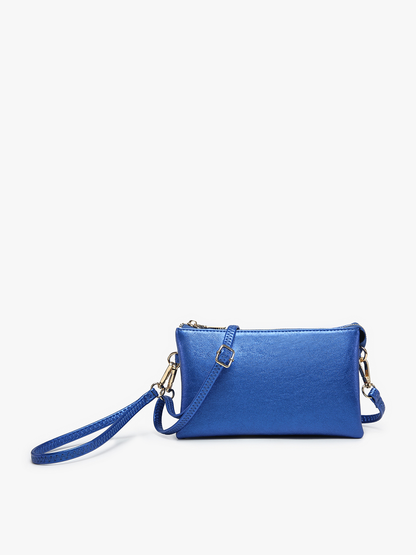 Jen & Co. - Riley Monogrammable 3 Compartment Crossbody/Wristlet | M013