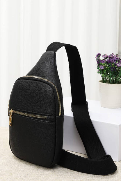 Hana - Solid PU Sling Bag