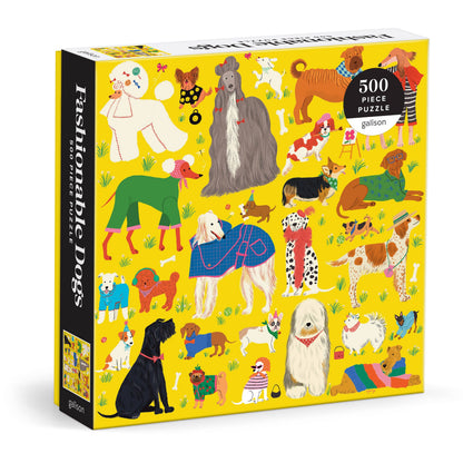 Chronicle Books - Fashionable Dogs 500 Piece Puzzle