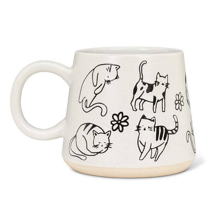 Abbott - Oversized Mug with Cats-4"H(17oz)