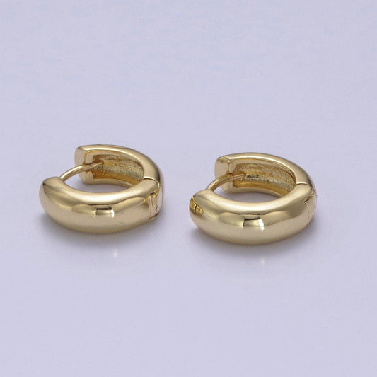 Aim Eternal - Dainty Gold Hinged Huggie Earrings Hoop Earrings T364 T365