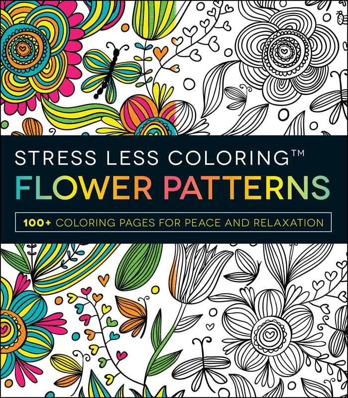Simon & Schuster - Stress Less Coloring - Flower Patterns by Adams Media