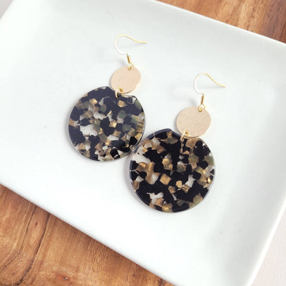 Spiffy & Splendid - Zoey Earrings - Black & Bronze // Jewelry, Gifts