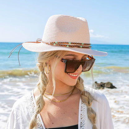 Aili's Corner - Boho Accent Panama Hat