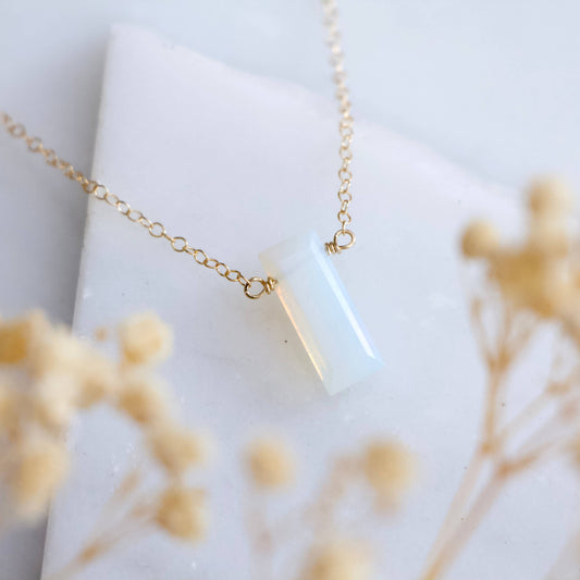 Mesa Blue - Opalite Necklace - Gold Filled