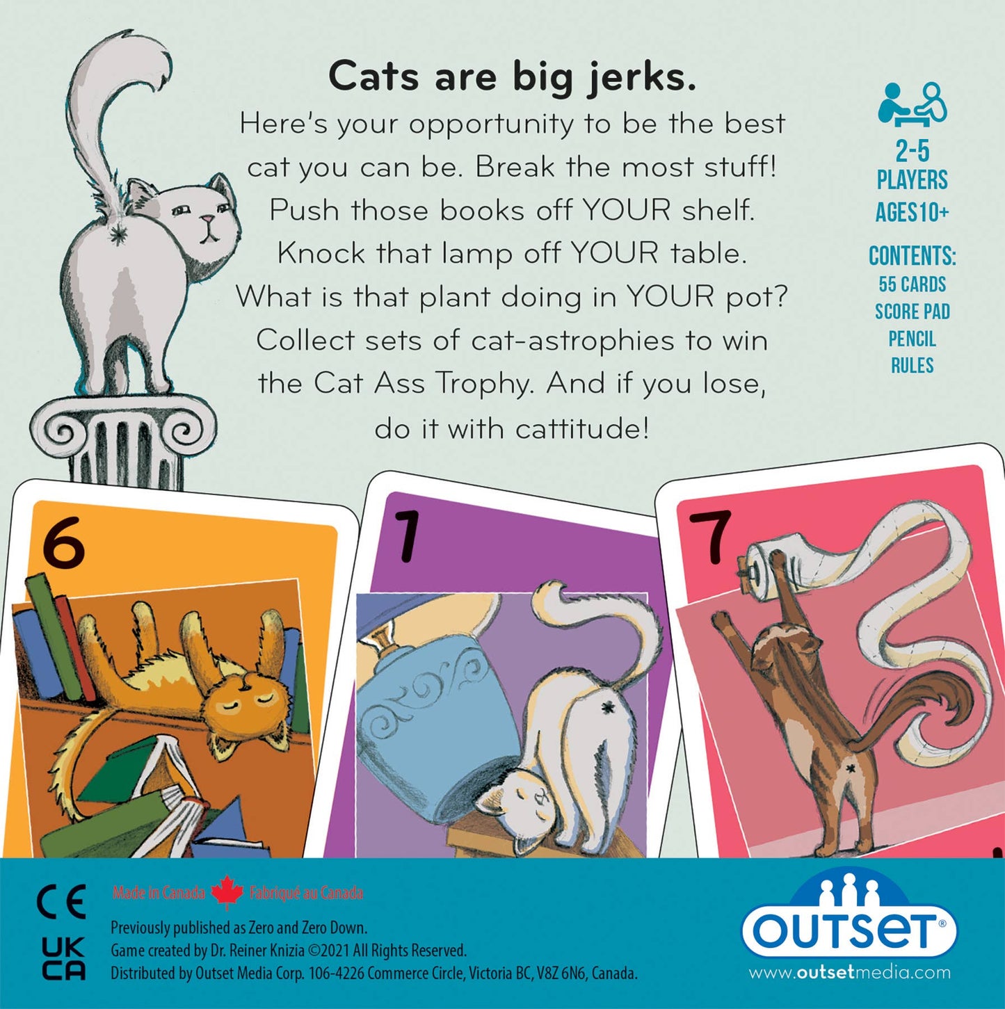 Outset Games and Cobble Hill Puzzles - Cat Ass Trophy 🐈🐾 – Be a Cat. Break Stuff. Earn the Glory.