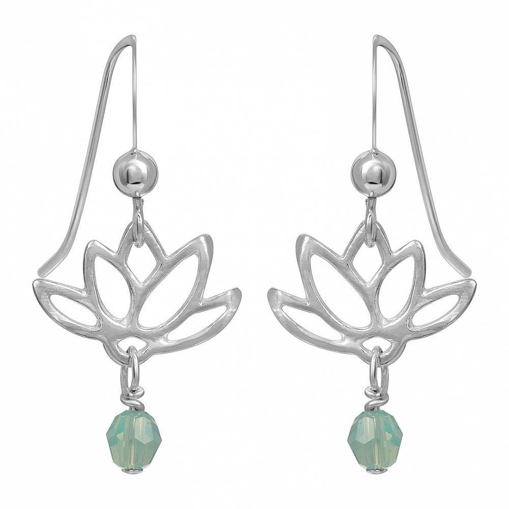 SD105 Sosie Designs - Lotus Blooms Earrings In Pacific Opal