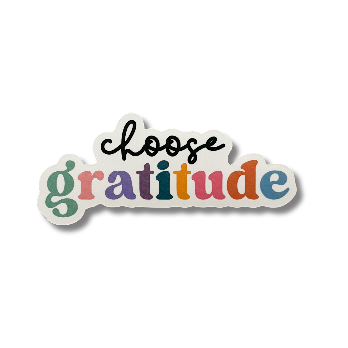 The Bohemian Box Shop - Choose Gratitude Vinyl Sticker - Self Care Stickers 