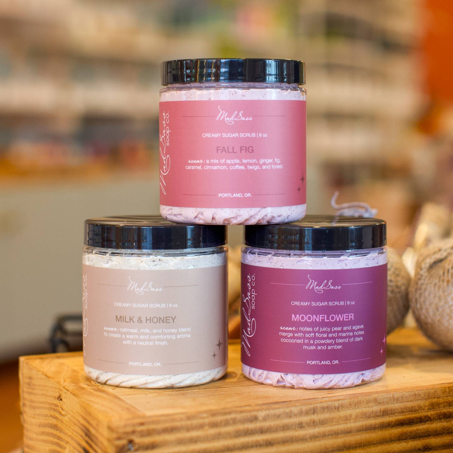 Mad Sass Soap Co - Milk & Honey - Creamy Sugar Scrub