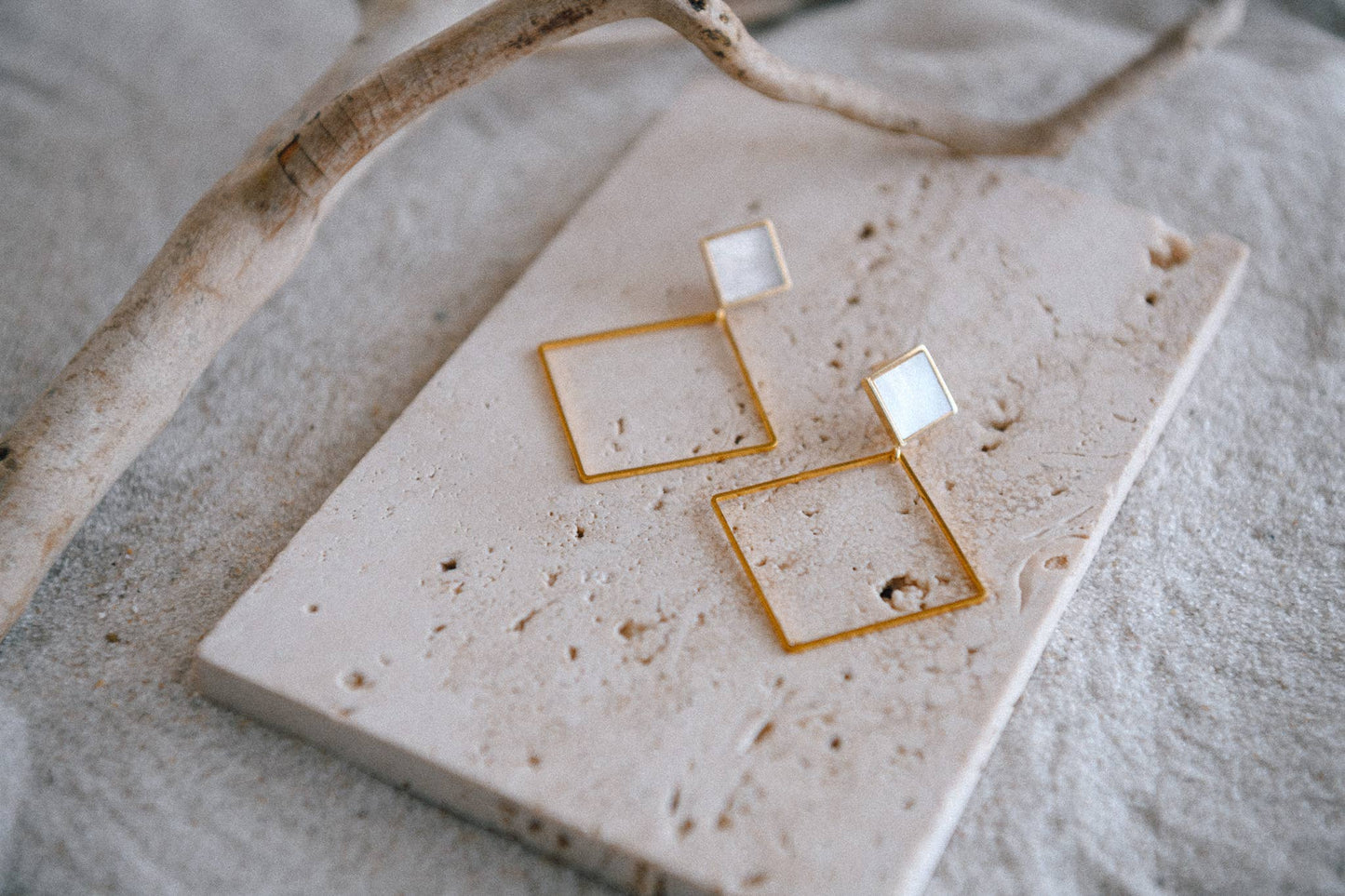 Cecelia Designs Jewelry - Timeless CZ or Shell Gold Plated Hoop Earrings