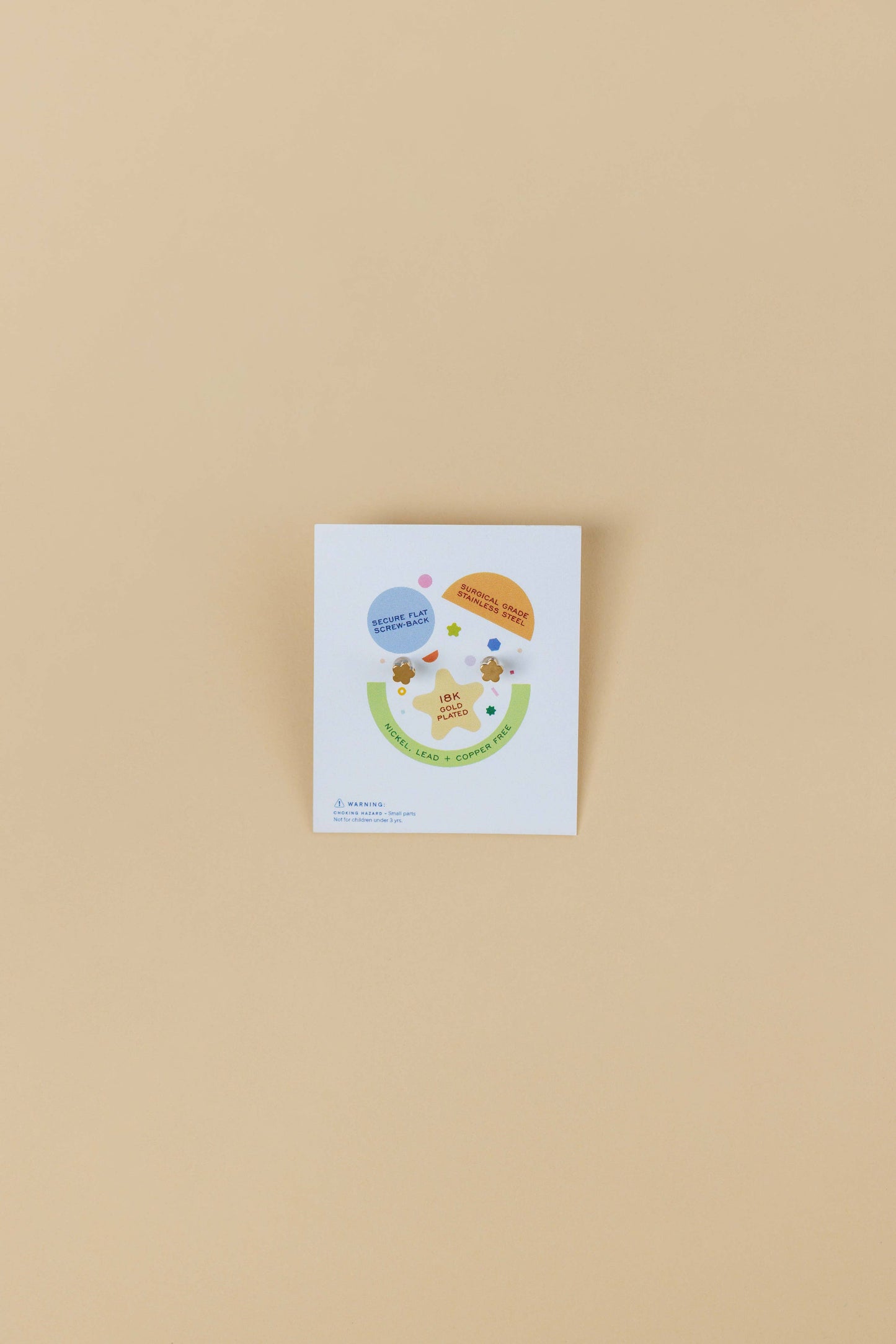 JaxKelly - Strawberry Enamel Flat Back Kids Earrings