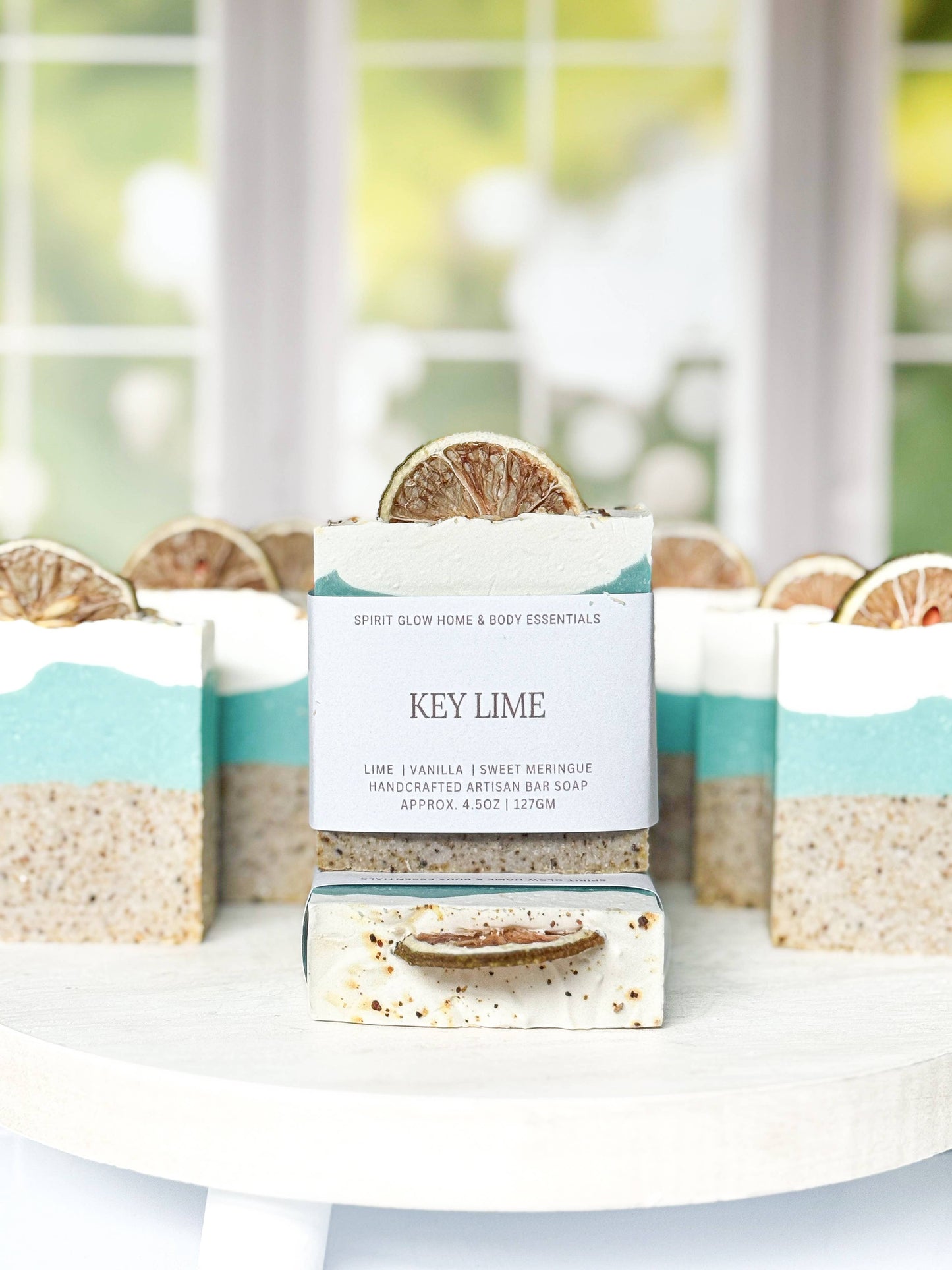 Spirit Glow Home & Body Essentials - Key Lime - Handcrafted Artisan Soap Bar 