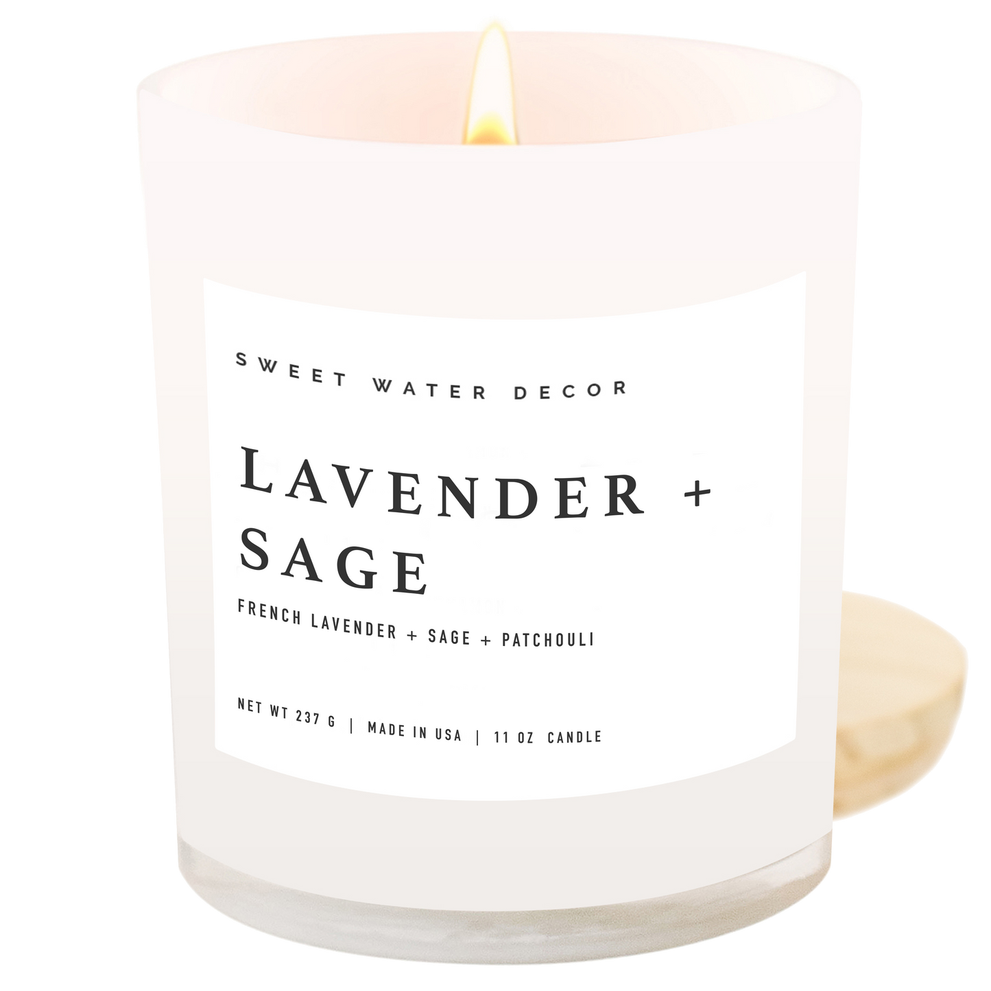 Sweet Water Decor - Lavender and Sage 11 oz Soy Candle - Home Decor & Gifts