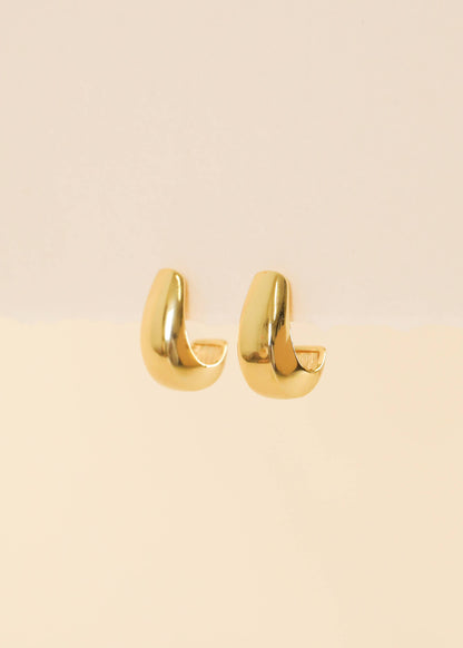 JaxKelly - Bold Drop - Gold Earrings