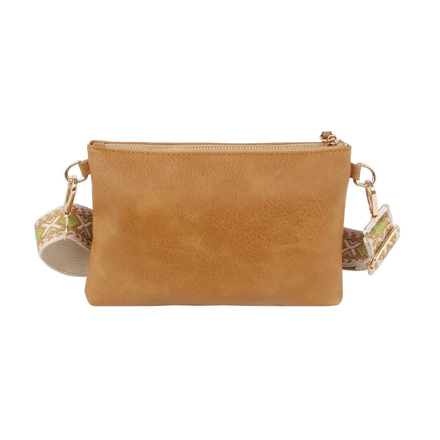 Handbag Factory Corp - Small retangular front zipper guitar strap crossbody