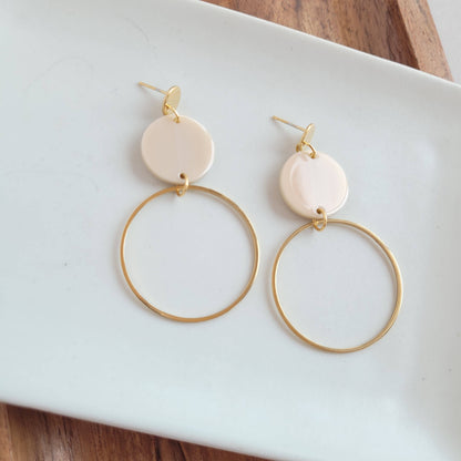 Spiffy & Splendid - Sadie Earrings - Linen //  Jewelry, Gifts