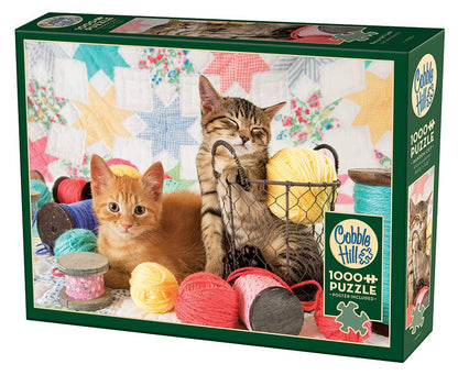 Outset Games and Cobble Hill Puzzles - Balls of Fluff 1000pc puzzle